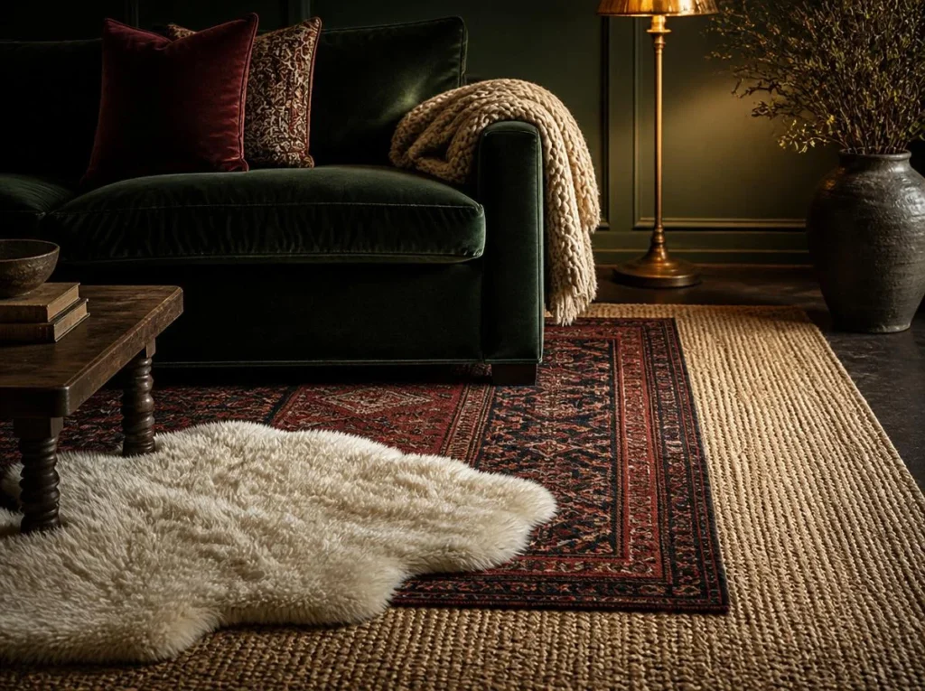 Haus & Harbour rug styled in a living room